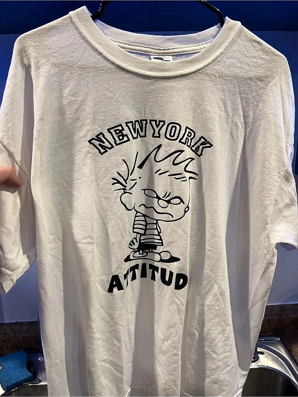 Vintage 1990s Jerzees Graphic Tee White XL